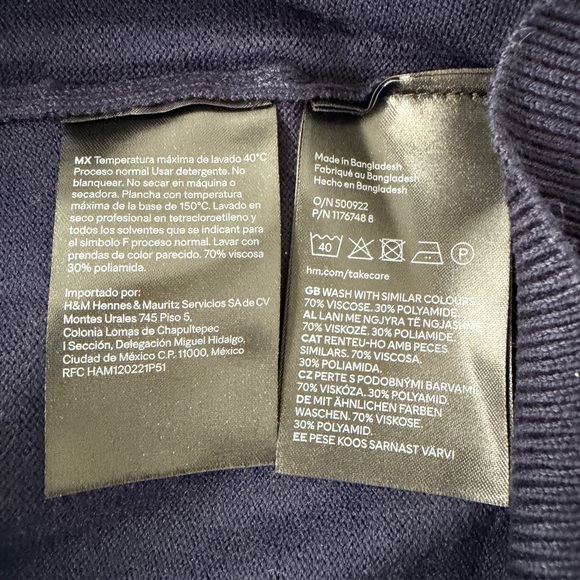 H&M Deep Blue Knit Turtleneck - Picture 4 of 4